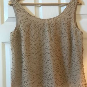 Tan Beaded top